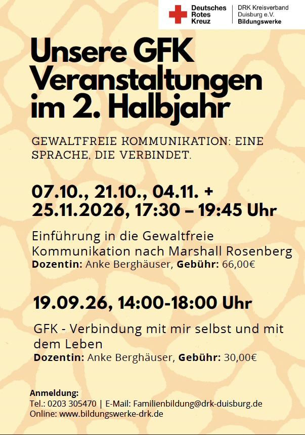 Gewaltfreie Kommunikation Veranstaltungen 2026 Gewaltfreie Kommunikation Veranstaltungen 2026